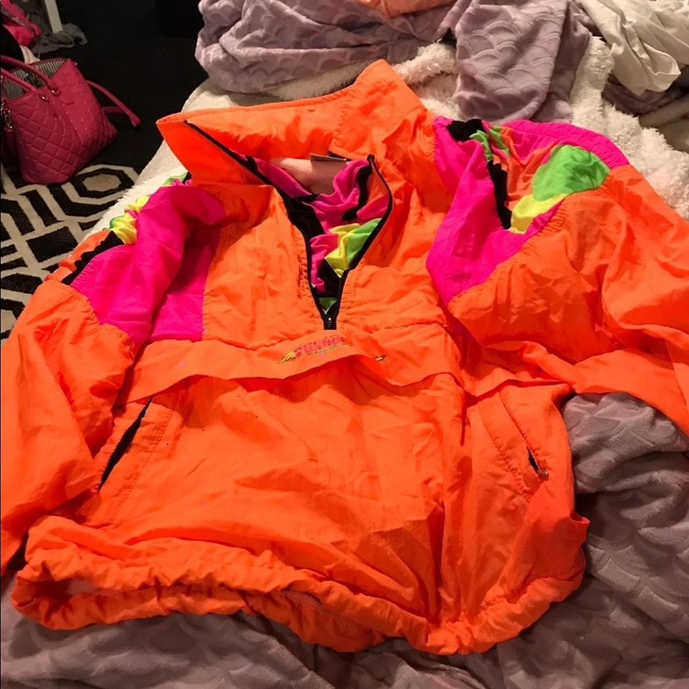 Neon windbreaker vintage